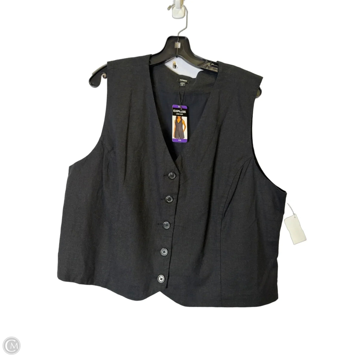 Vest Other By Express In Black, Size: Xxl