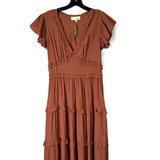 Dress Casual Maxi By Clothes Mentor In Orange, Size: L