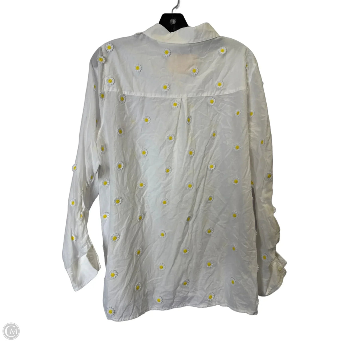 Top Long Sleeve By Maeve In White, Size: L