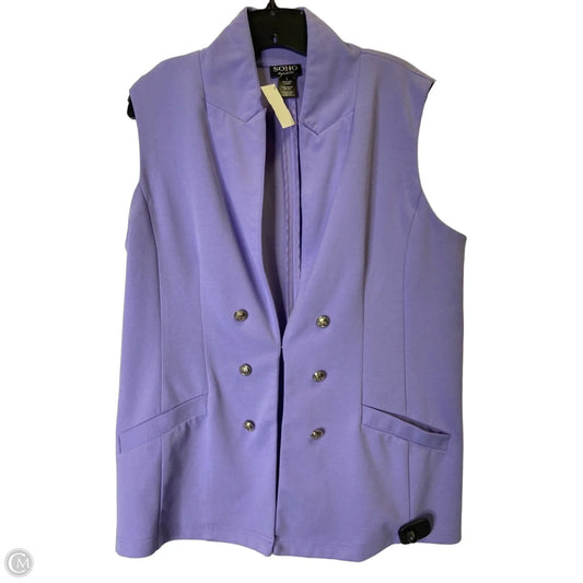 Vest Other By Soho Apparel In Purple, Size: L