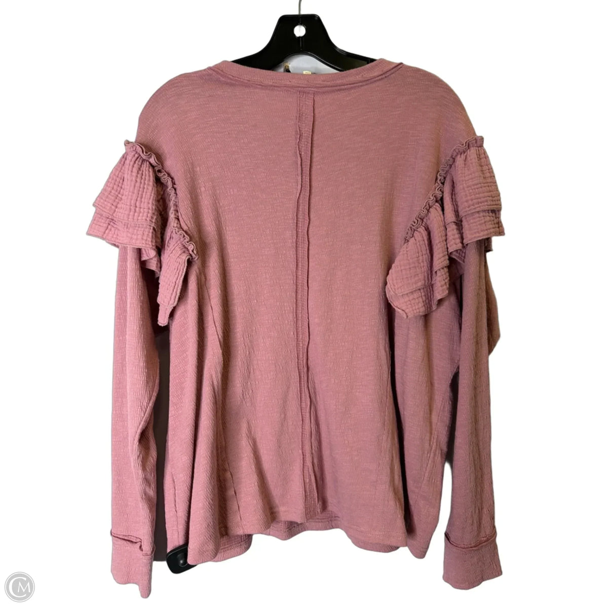 Top Long Sleeve By Easel In Pink, Size: M