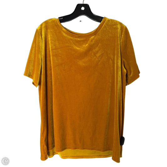 Top Short Sleeve By Old Navy In Yellow, Size: L
