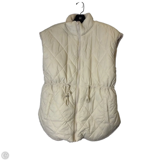 Vest Puffer & Quilted By Kensie In Cream, Size: M