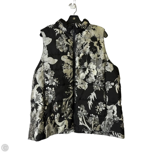 Vest Puffer & Quilted By Chicos In Black, Size: Xl