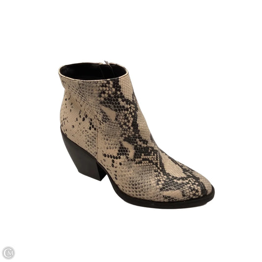 Boots Ankle Heels By Madden Girl In Snakeskin Print, Size: 8