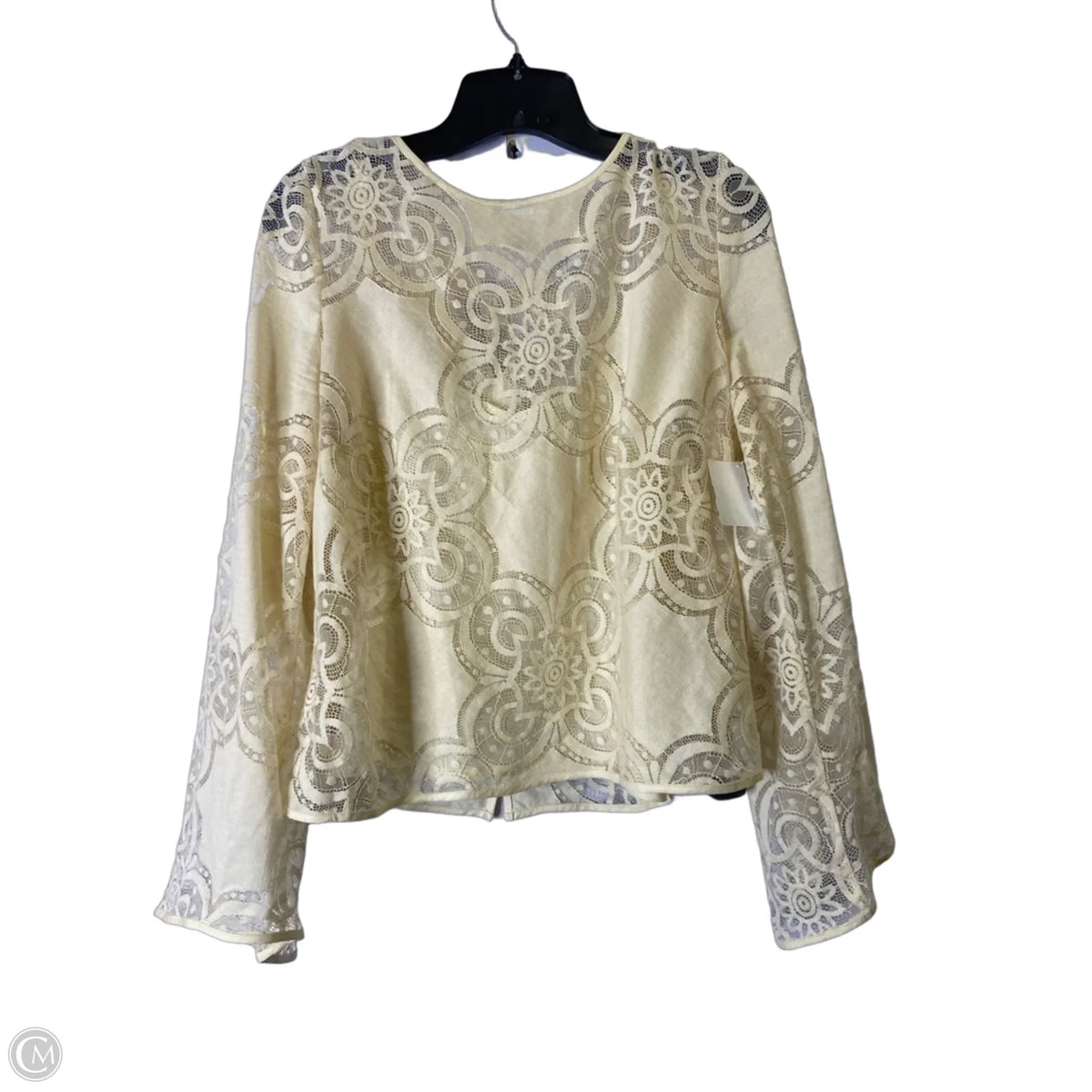 Top Long Sleeve By Parker In Cream, Size: L