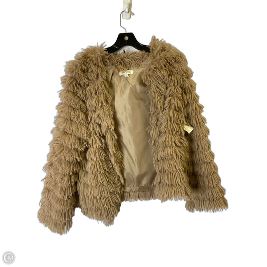 Jacket Faux Fur & Sherpa By She + Sky In Brown, Size: L