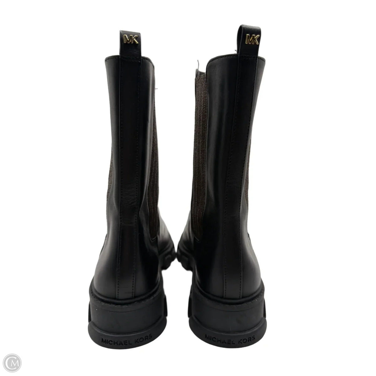Boots Designer By Michael By Michael Kors In Black & Brown, Size: 7