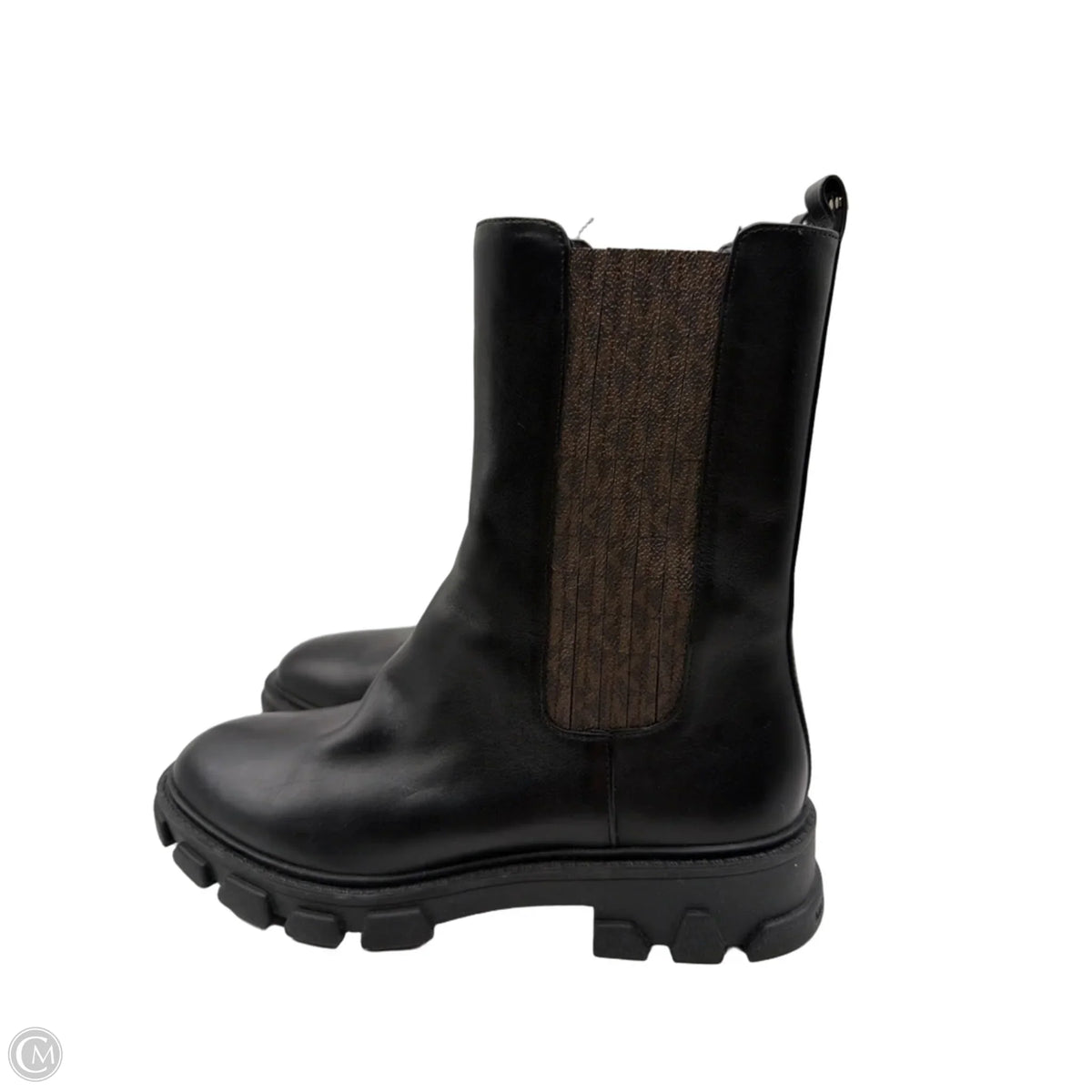 Boots Designer By Michael By Michael Kors In Black & Brown, Size: 7