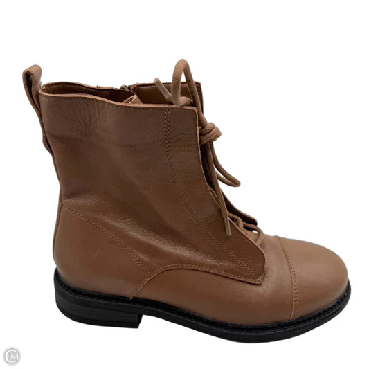 Boots Ankle Flats By Chelsea And Violet In Brown, Size: 8