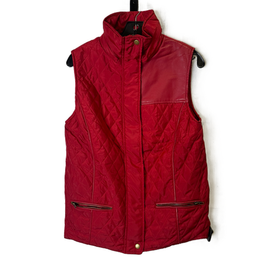 Vest Puffer & Quilted By Clothes Mentor In Red, Size: M