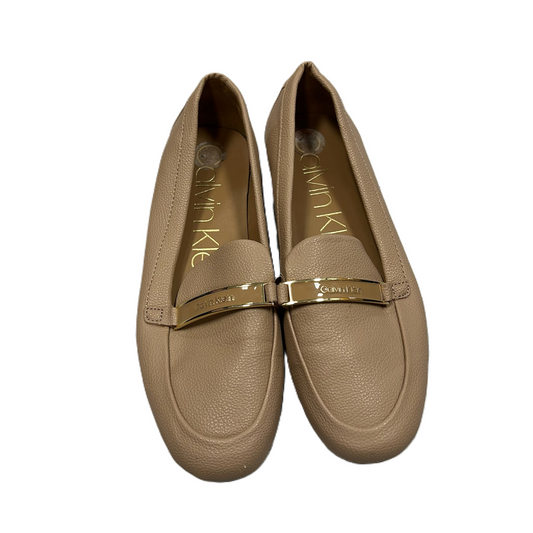 Shoes Flats By Calvin Klein In Tan, Size: 7.5