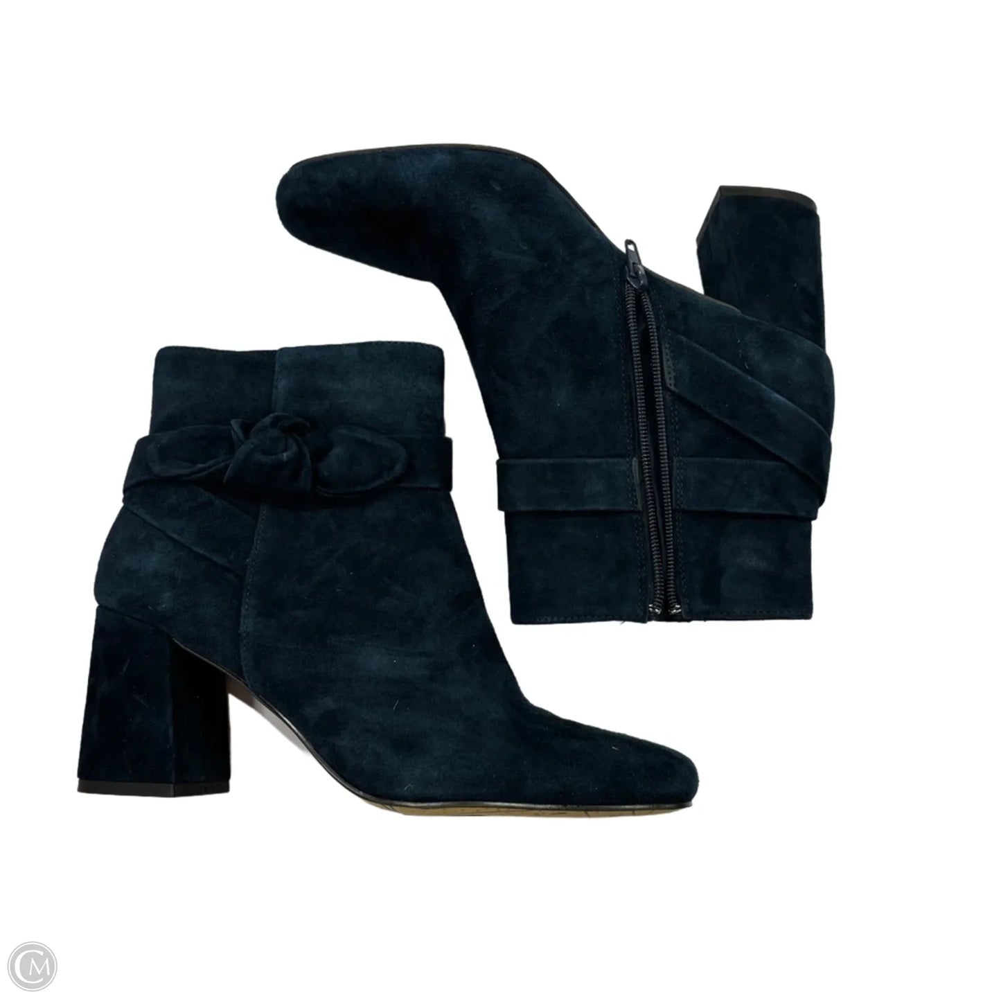 Boots Leather By Clothes Mentor In Blue, Size: 8.5