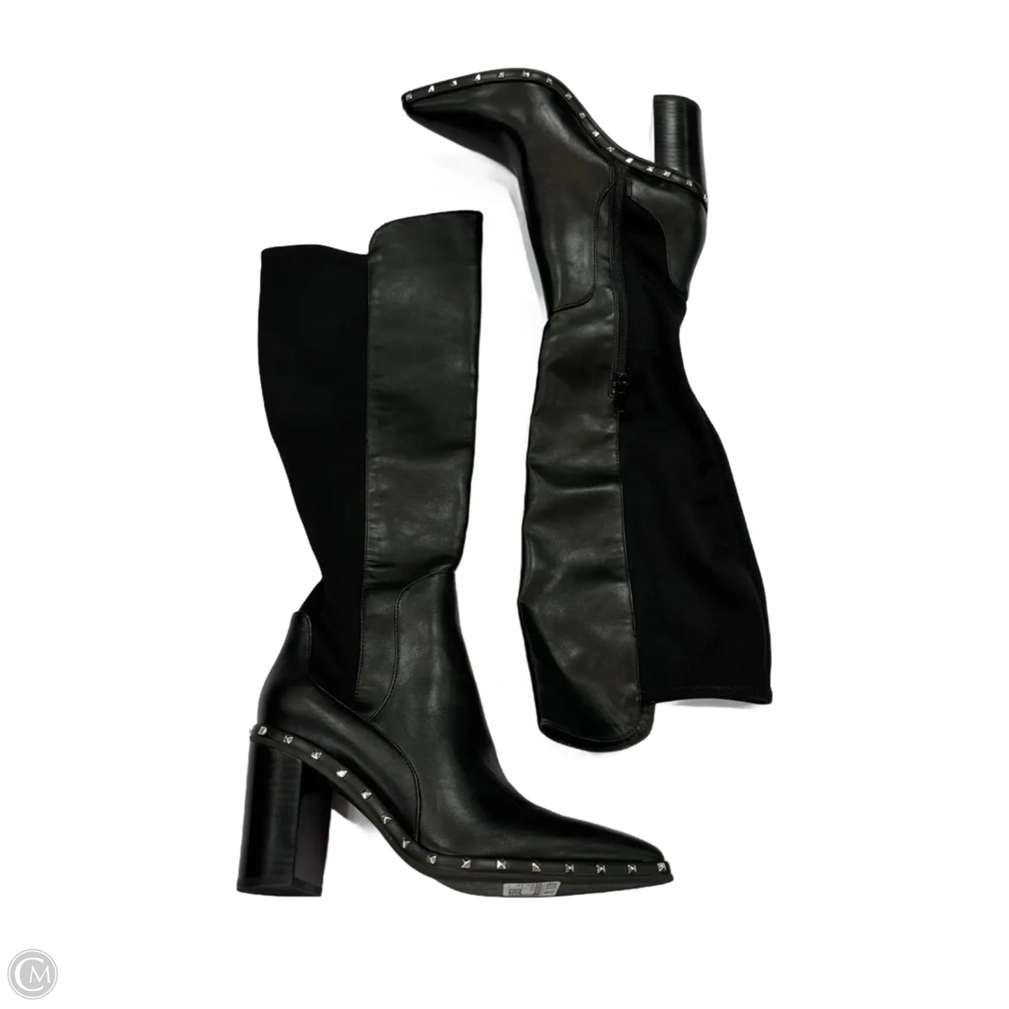 Boots Knee Heels By Charles By Charles David In Black, Size: 8