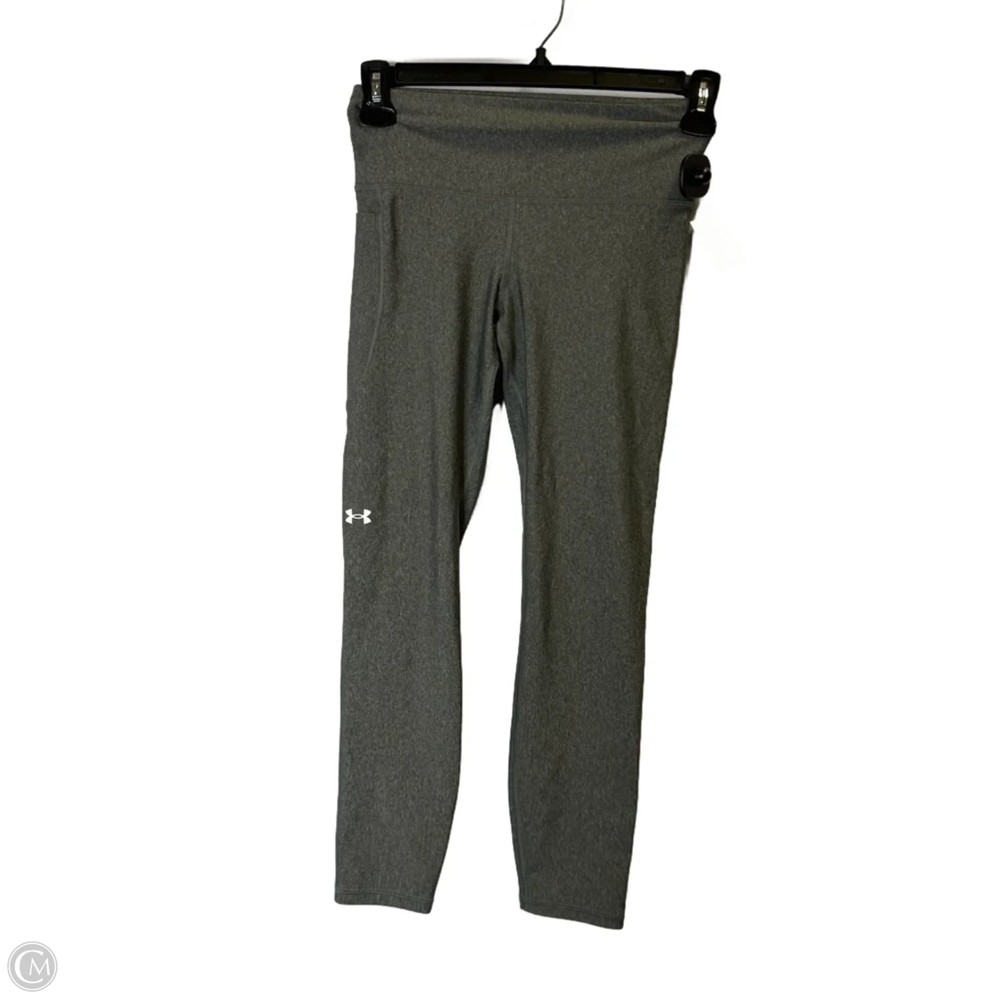 Athletic Leggings By Under Armour In Grey, Size: S
