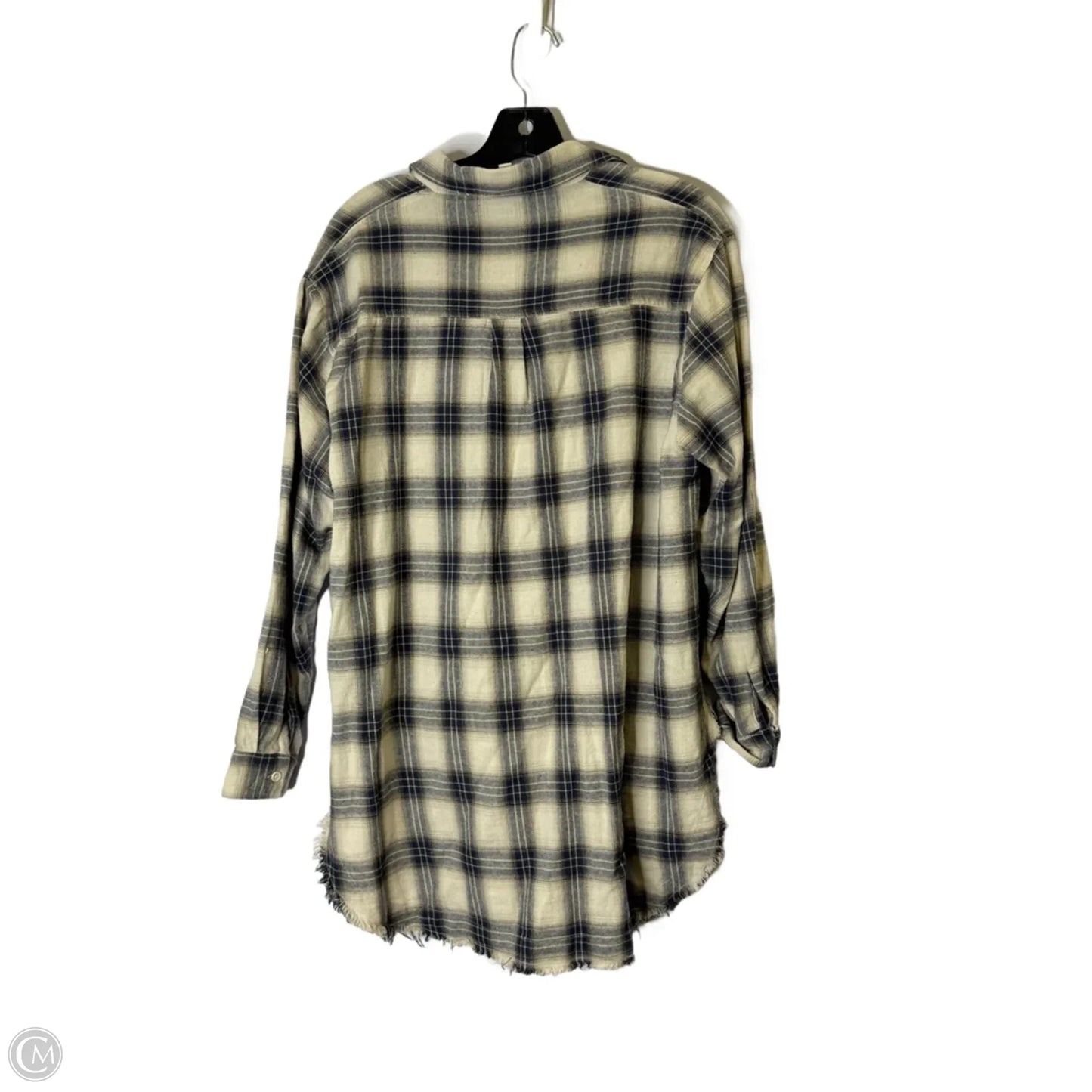 Top Long Sleeve Basic By Dress Up In Cream, Size: S