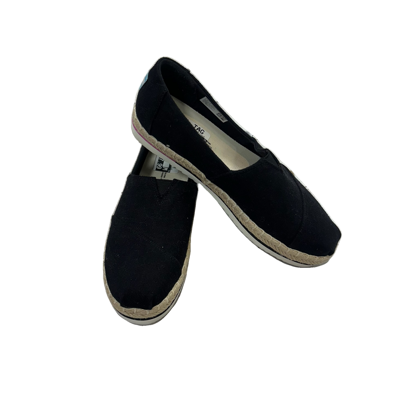 Shoes Flats By Toms In Black, Size: 8