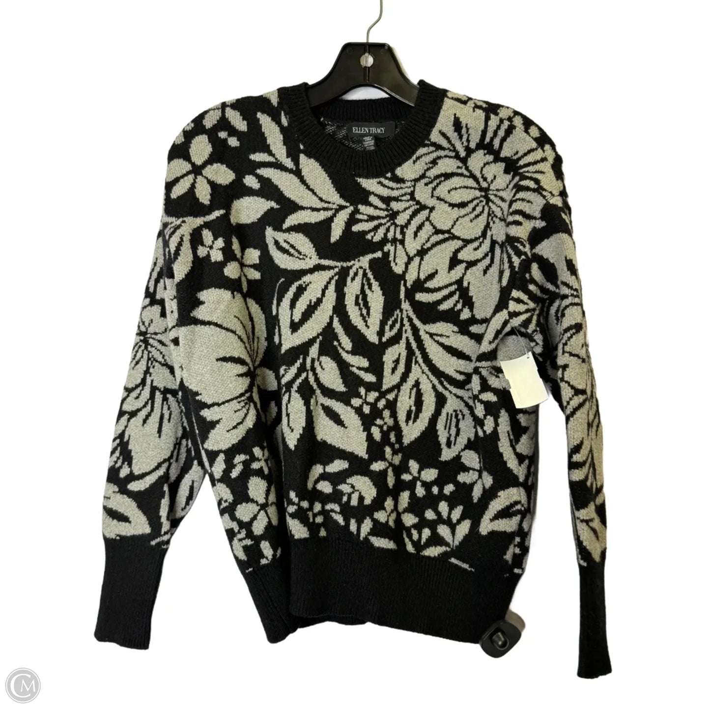 Sweater By Ellen Tracy In Black, Size: M
