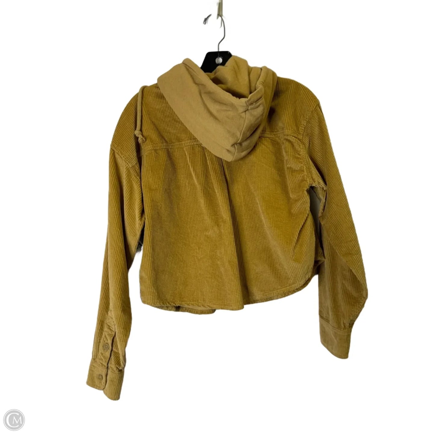 Jacket Shirt By American Eagle In Yellow, Size: S