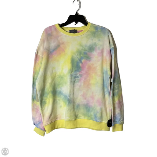 Sweatshirt Crewneck By Clothes Mentor In Tie Dye Print, Size: M