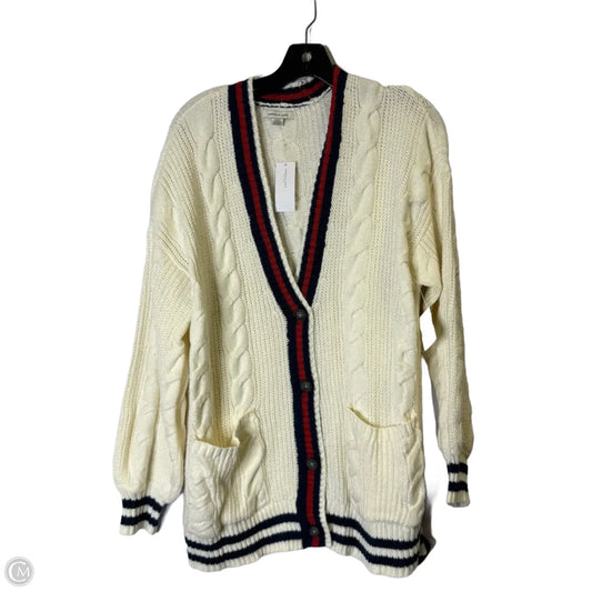 Sweater Cardigan By American Eagle In Cream, Size: S