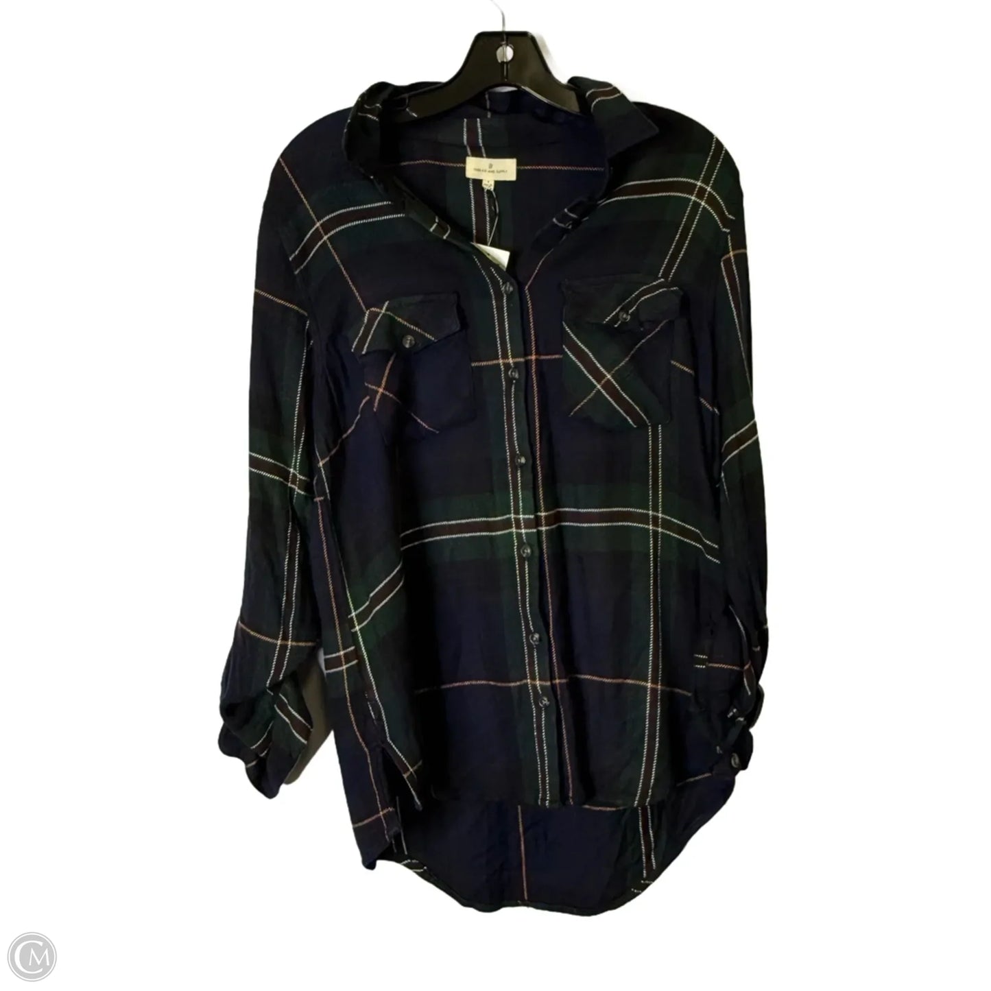 Top Long Sleeve Basic By Thread And Supply In Blue, Size: S