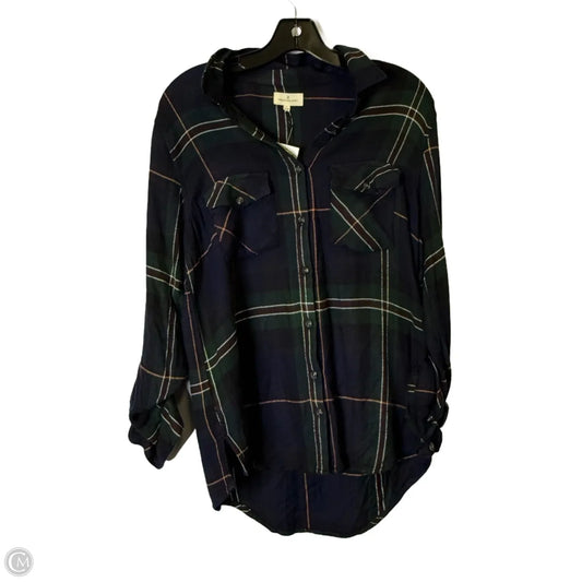 Top Long Sleeve Basic By Thread And Supply In Blue, Size: S