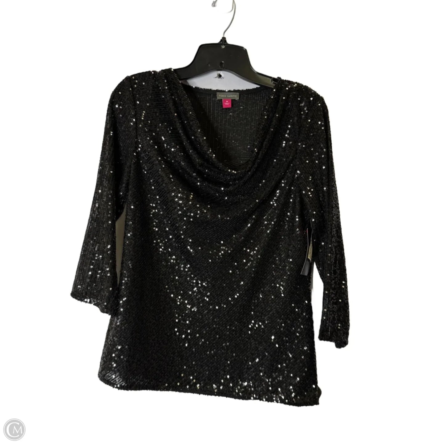 Top Long Sleeve By Vince Camuto In Black, Size: M