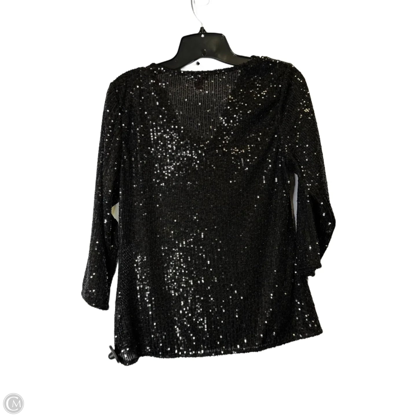 Top Long Sleeve By Vince Camuto In Black, Size: M