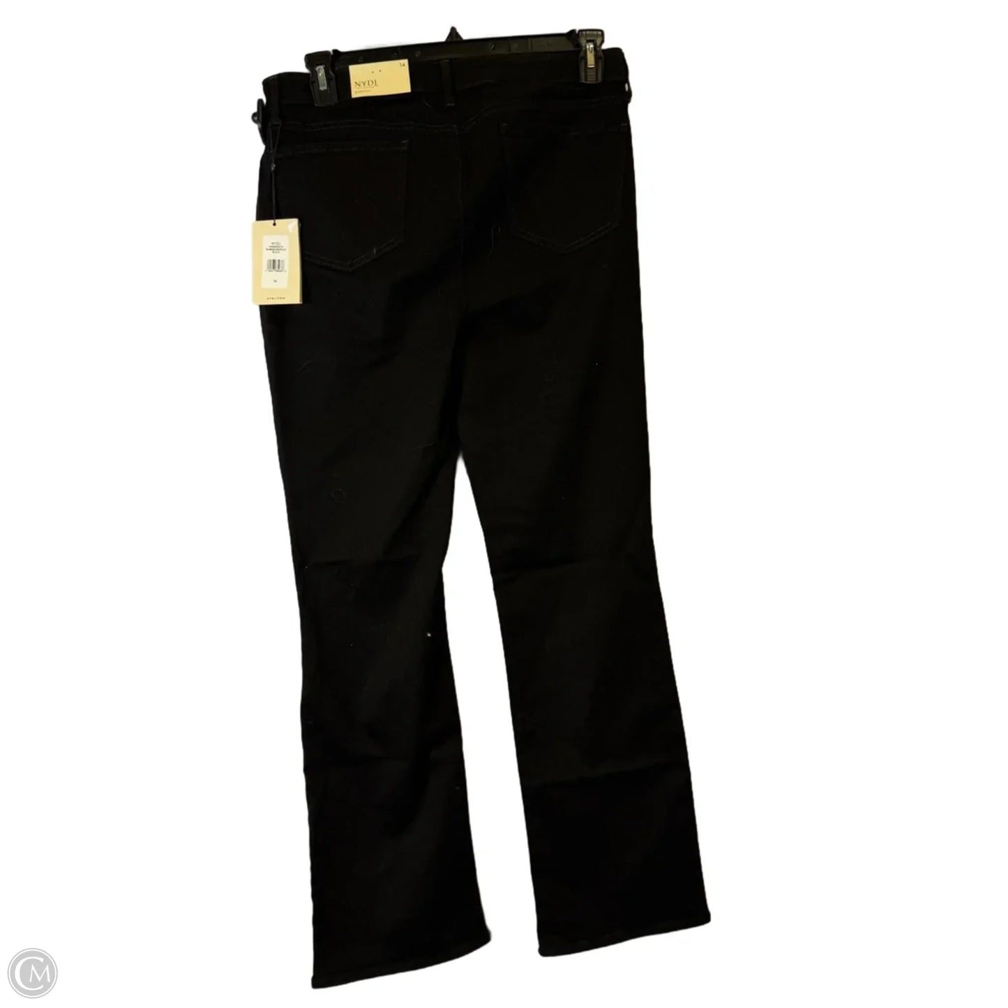 Jeans Boot Cut By Clothes Mentor In Black Denim, Size: 14