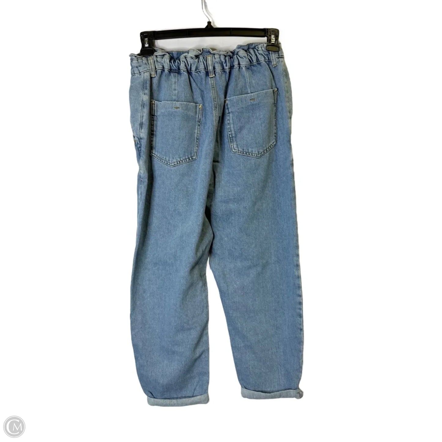 Jeans Straight By Zara In Blue Denim, Size: 8