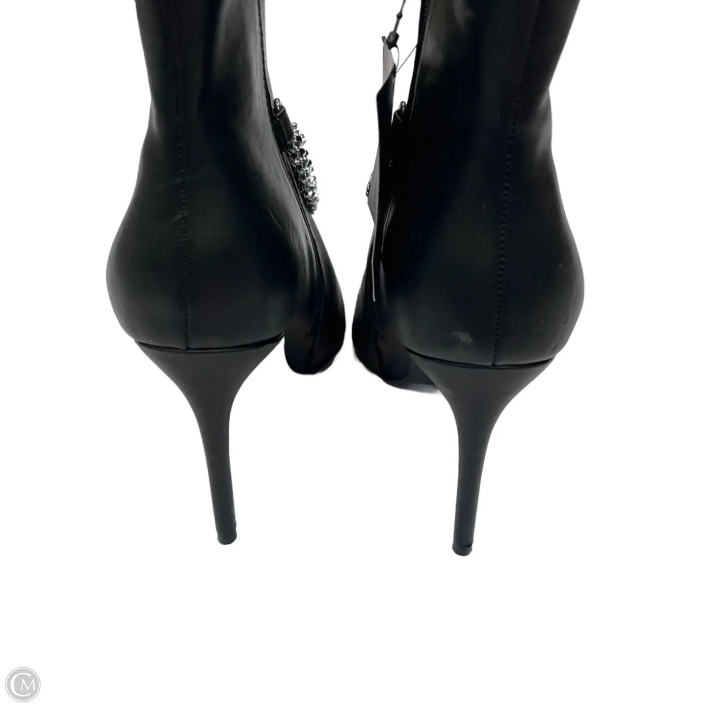 Boots Ankle Heels By Forever 21 In Black, Size: 9