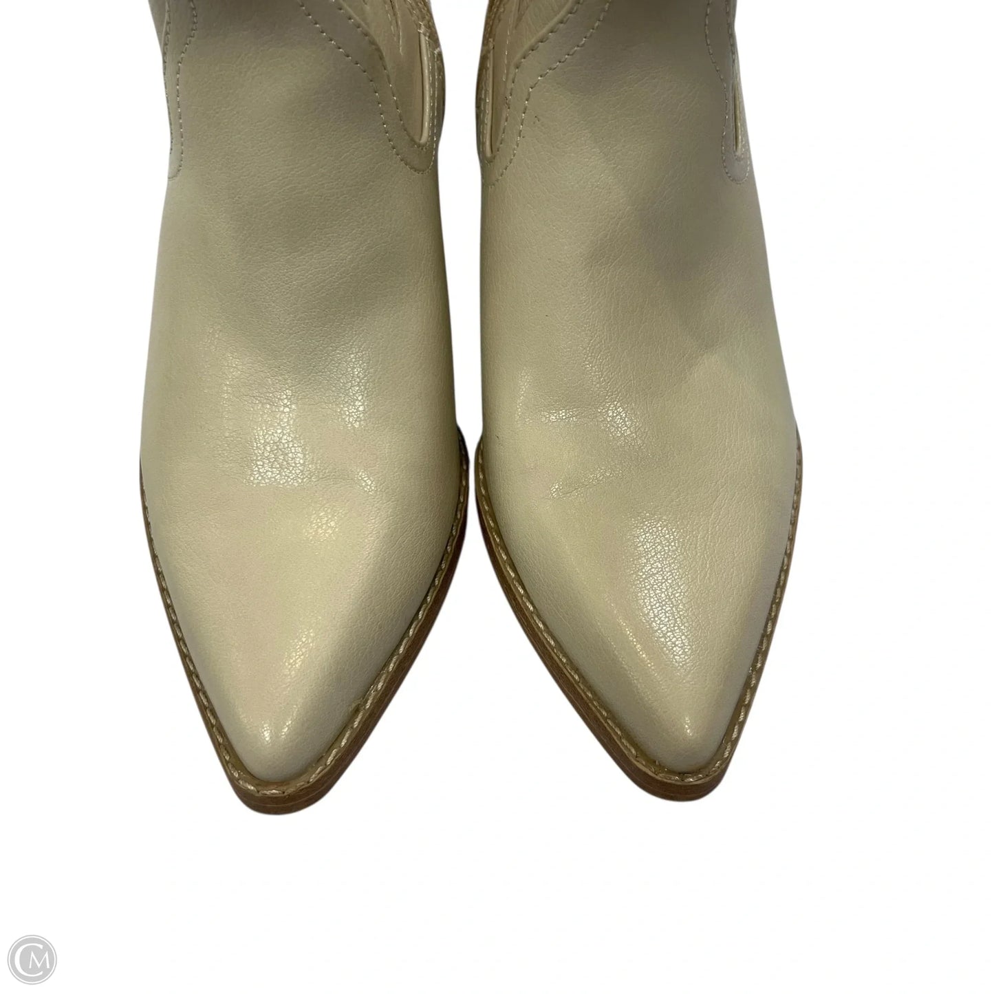 Boots Mid-calf Heels By Universal Thread In Cream, Size: 8.5