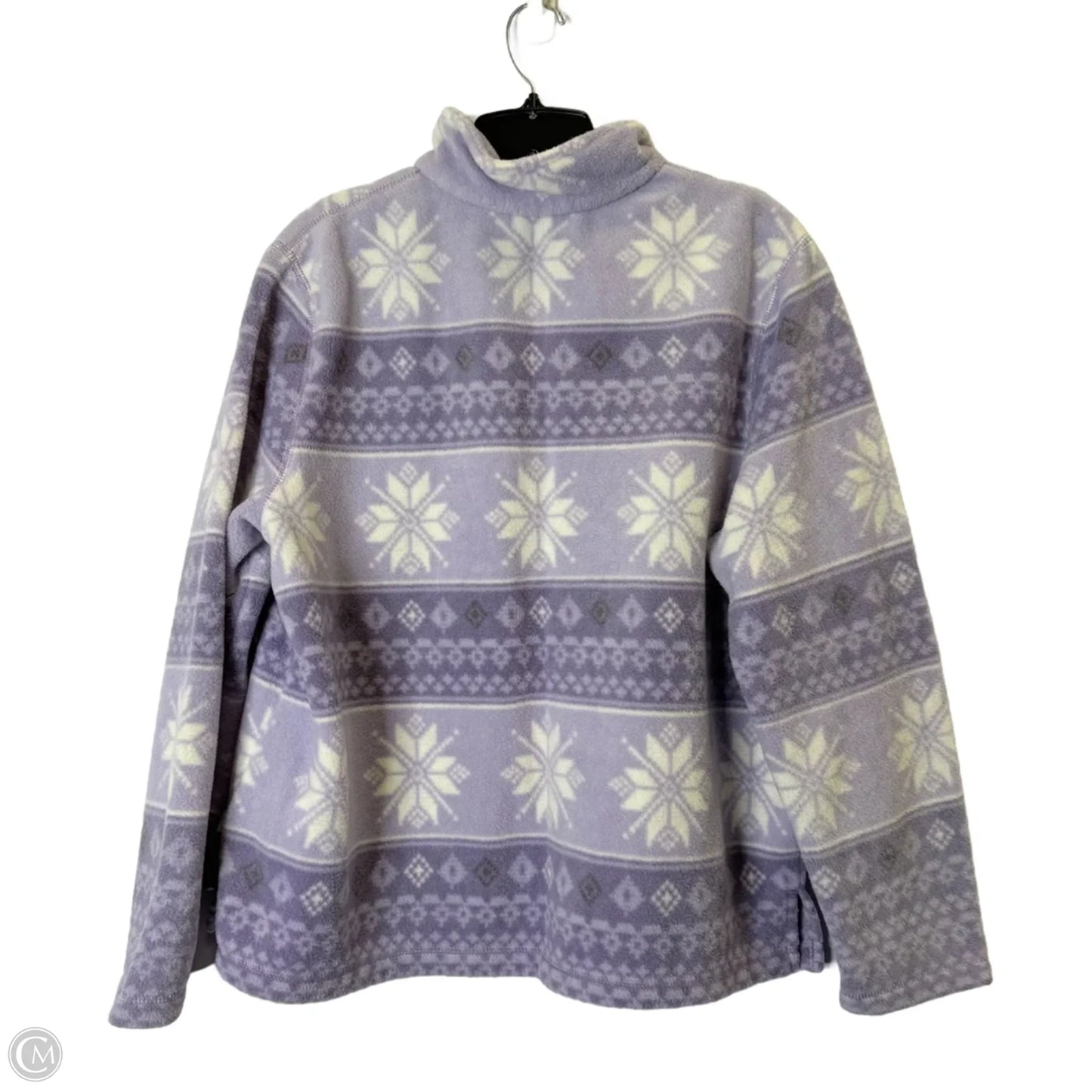 Jacket Fleece By Clothes Mentor In Purple, Size: L