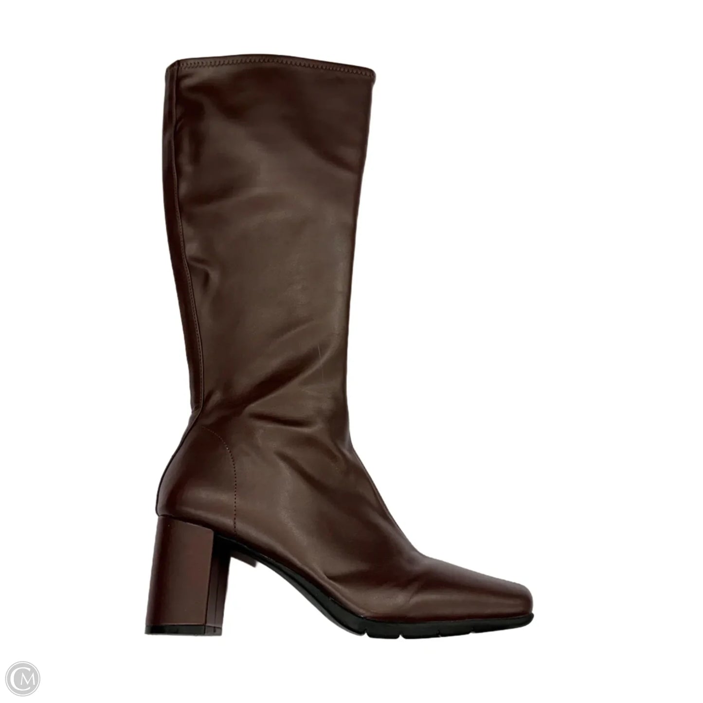 Boots Knee Heels By Aerosoles In Maroon, Size: 9