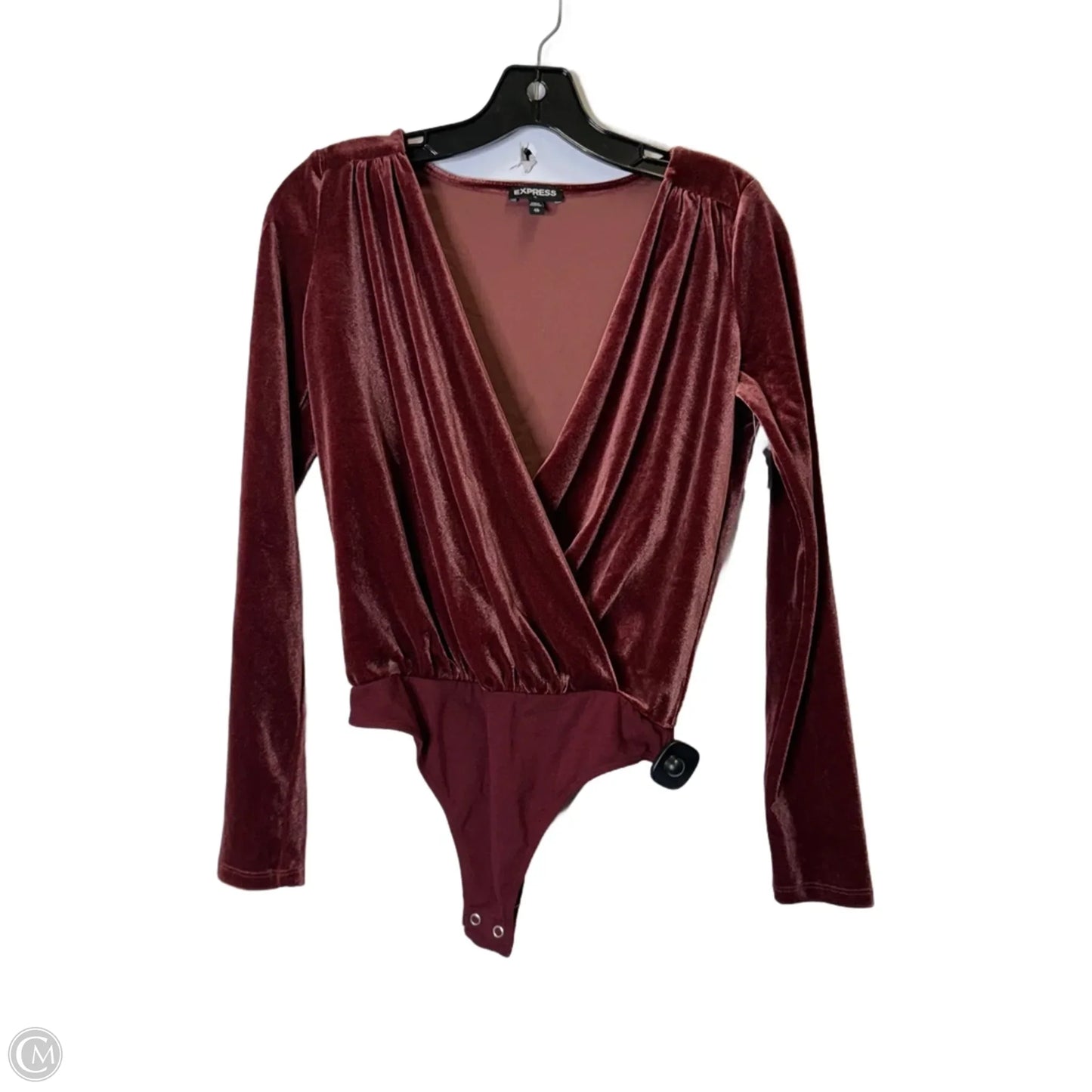 Bodysuit By Express In Red, Size: Xs