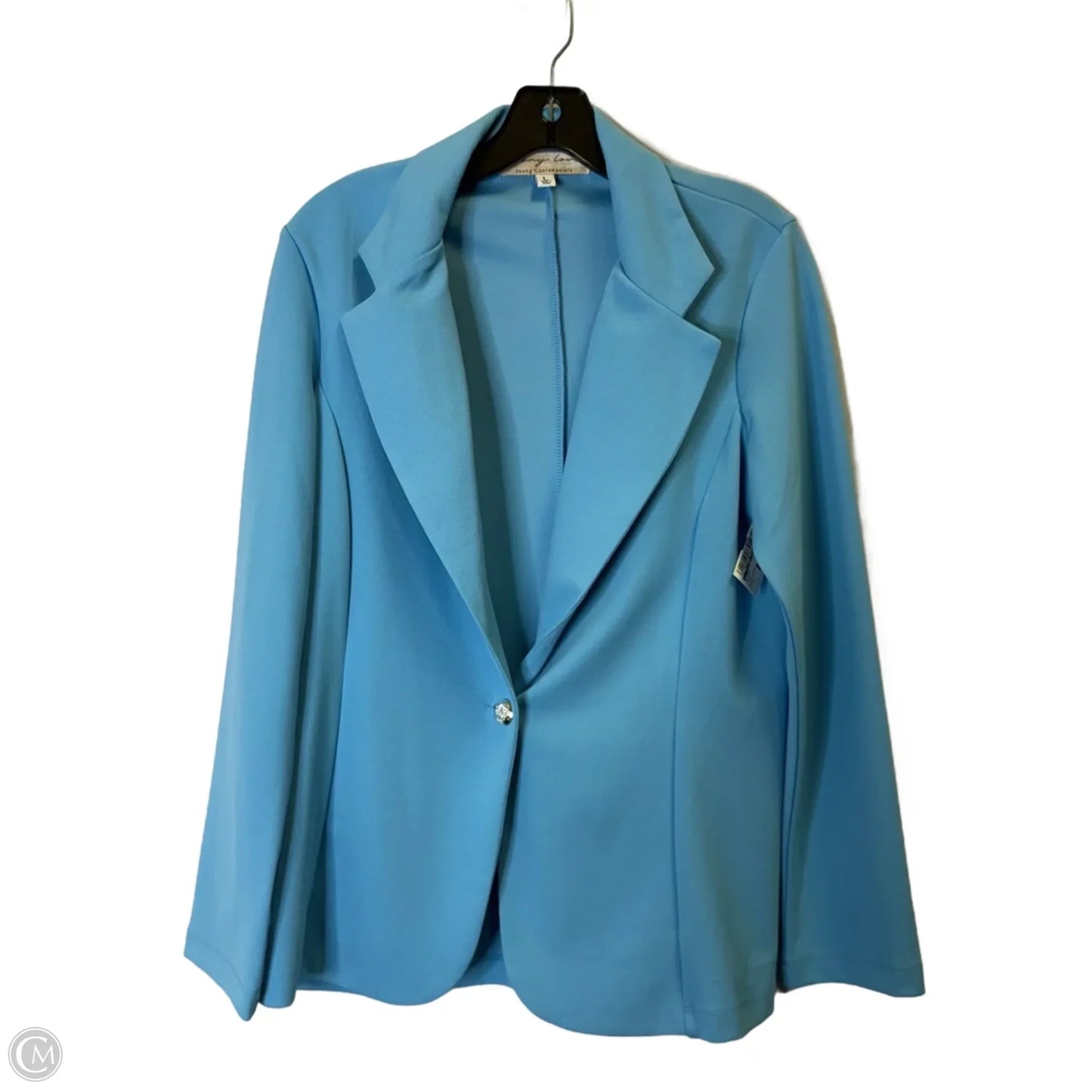 Blazer By Clothes Mentor In Blue, Size: L