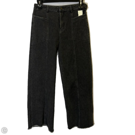 Jeans Straight By Entro In Black Denim, Size: M