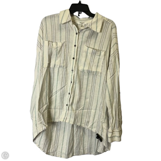 Top Long Sleeve Basic By Cable And Gauge In White, Size: L