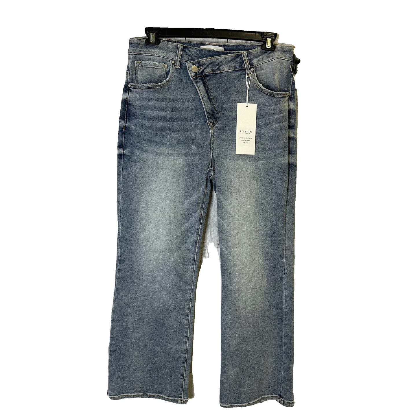 Jeans Straight By Clothes Mentor In Blue Denim, Size: 1x