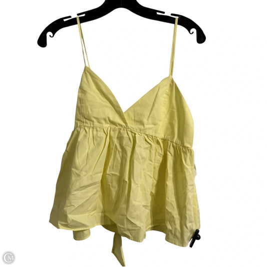 Top Sleeveless By Hyfve In Yellow, Size: L