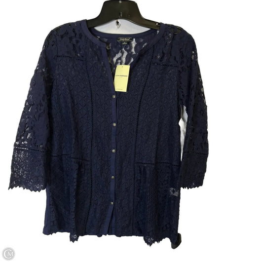 Top Long Sleeve By Lucky Brand In Blue, Size: S