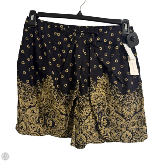 Shorts By Anthropologie In Black & Gold, Size: Xs
