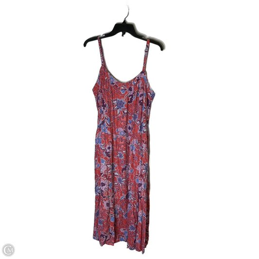 Dress Casual Short By Knox Rose In Floral Print, Size: Xl