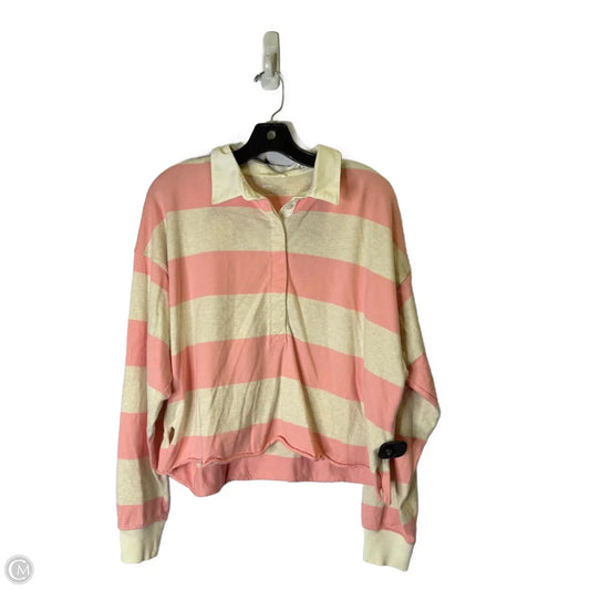 Top Long Sleeve By Aerie In Pink, Size: M