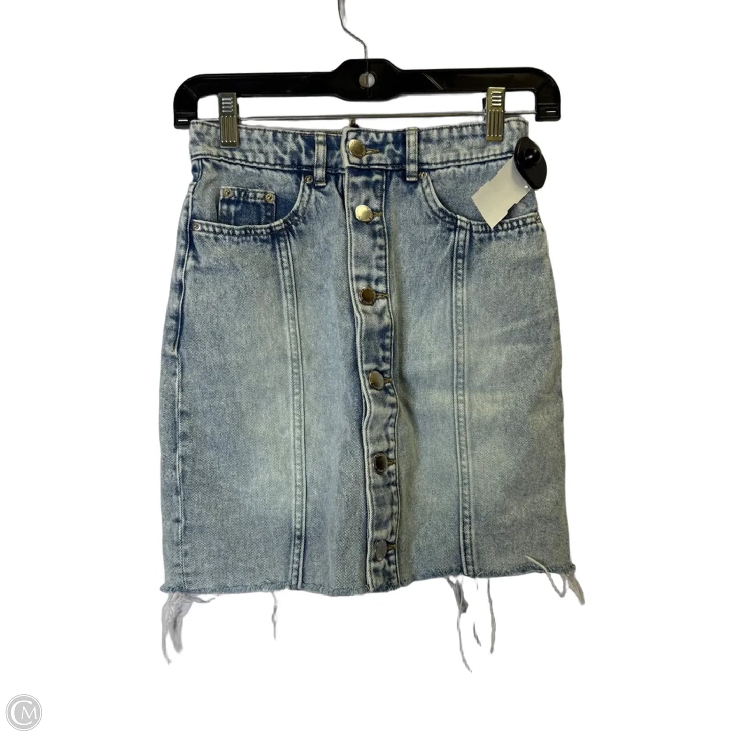 Skirt Mini & Short By Divided In Blue Denim, Size: 0