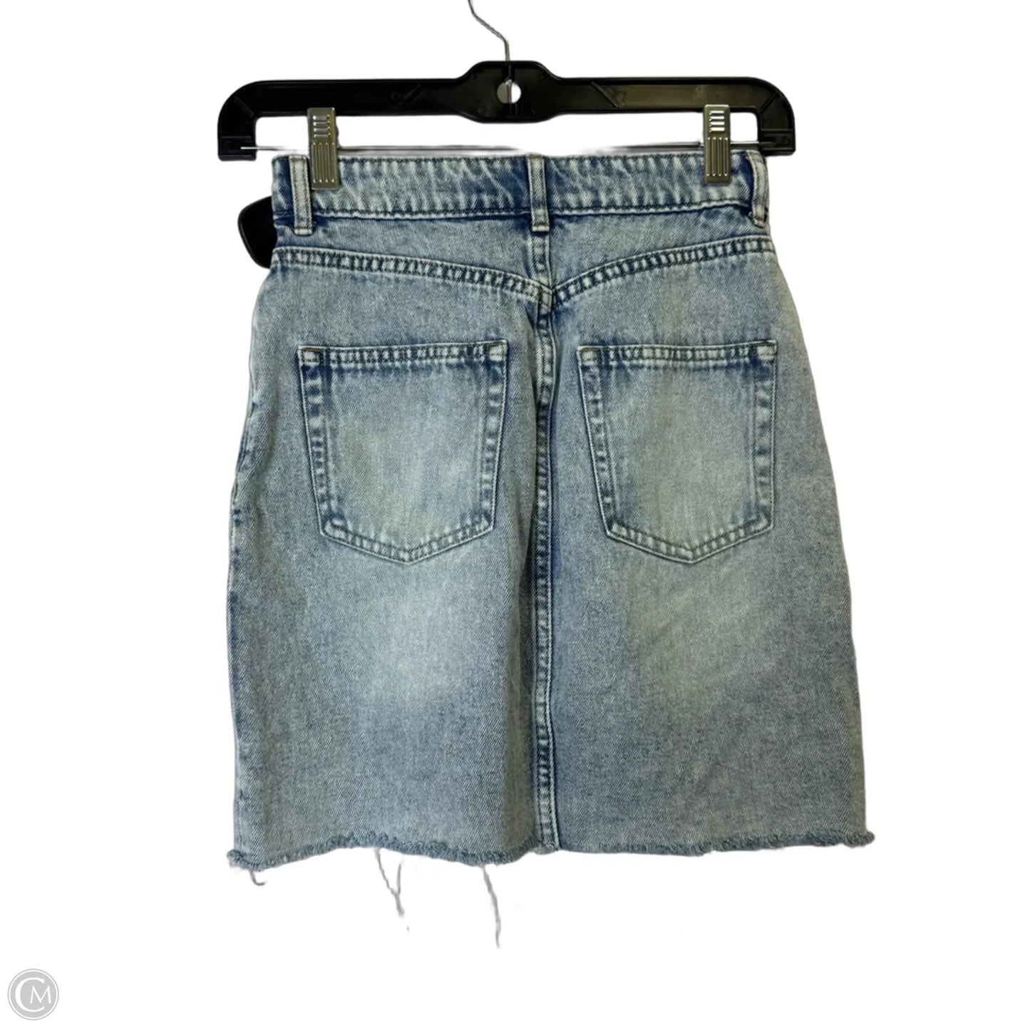 Skirt Mini & Short By Divided In Blue Denim, Size: 0