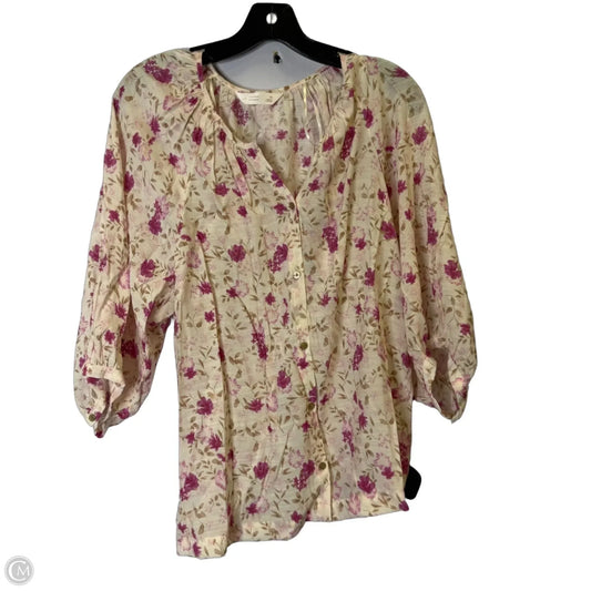 Top Short Sleeve By Lc Lauren Conrad In Pink, Size: M