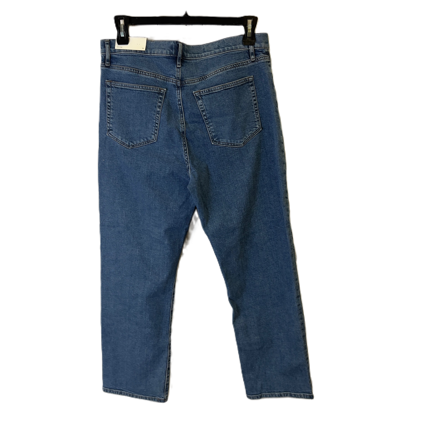 Jeans Straight By Loft In Blue Denim, Size: 12