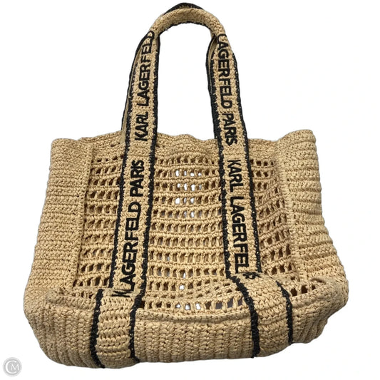 Tote Designer By Karl Lagerfeld, Size: Large